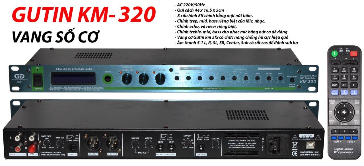 [HCM][Trả góp 0%]Vang cơ lai số Gutin KM-320