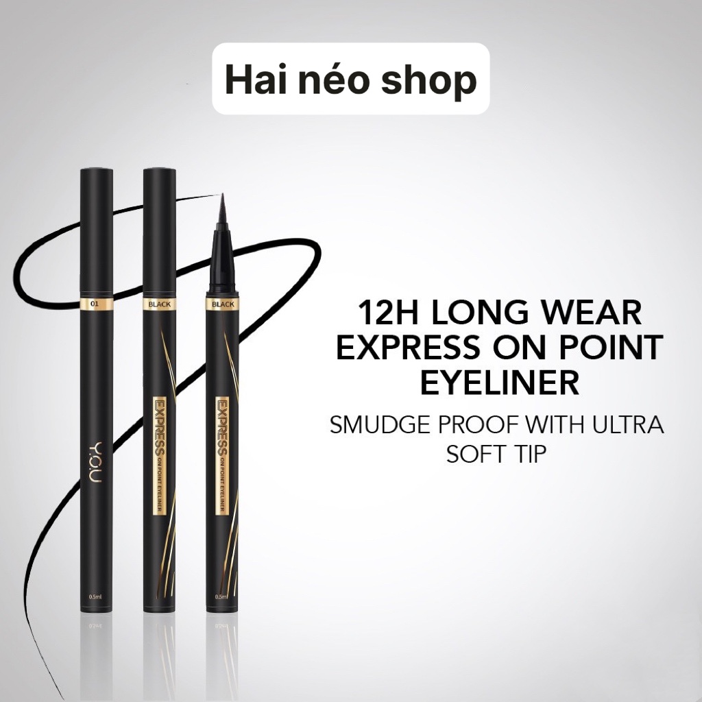 [CHÚ Ý XẢ KHO DATE 03/09/2024] Kẻ mắt nước YOU Express On Point Eyeliner #01 BLACK 0.5ml