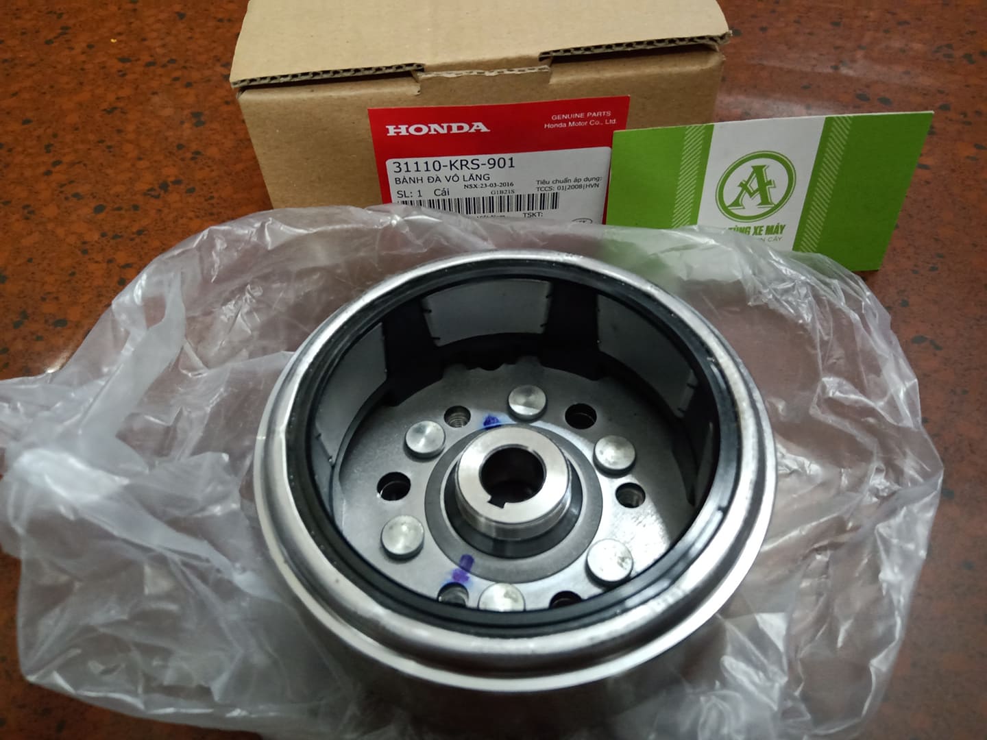 Vô lăng 6 cục xe Wave Alpha Wave Rs Honda loại 1