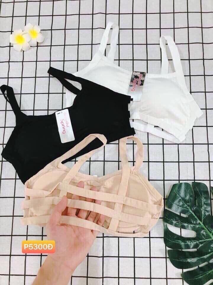 ÁO BRA 3 DÂY CHẤT COTTON THOÁNG MÁT