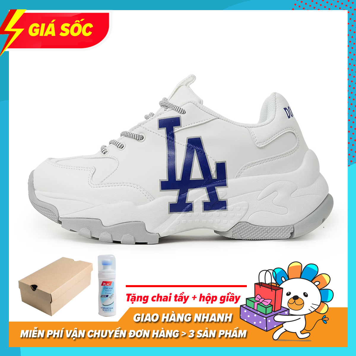 Giày Thể Thao Sneaker MLB Yankees L.A Trắng