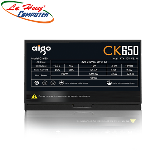 Nguồn máy tính AIGO MODEL CK650 650W