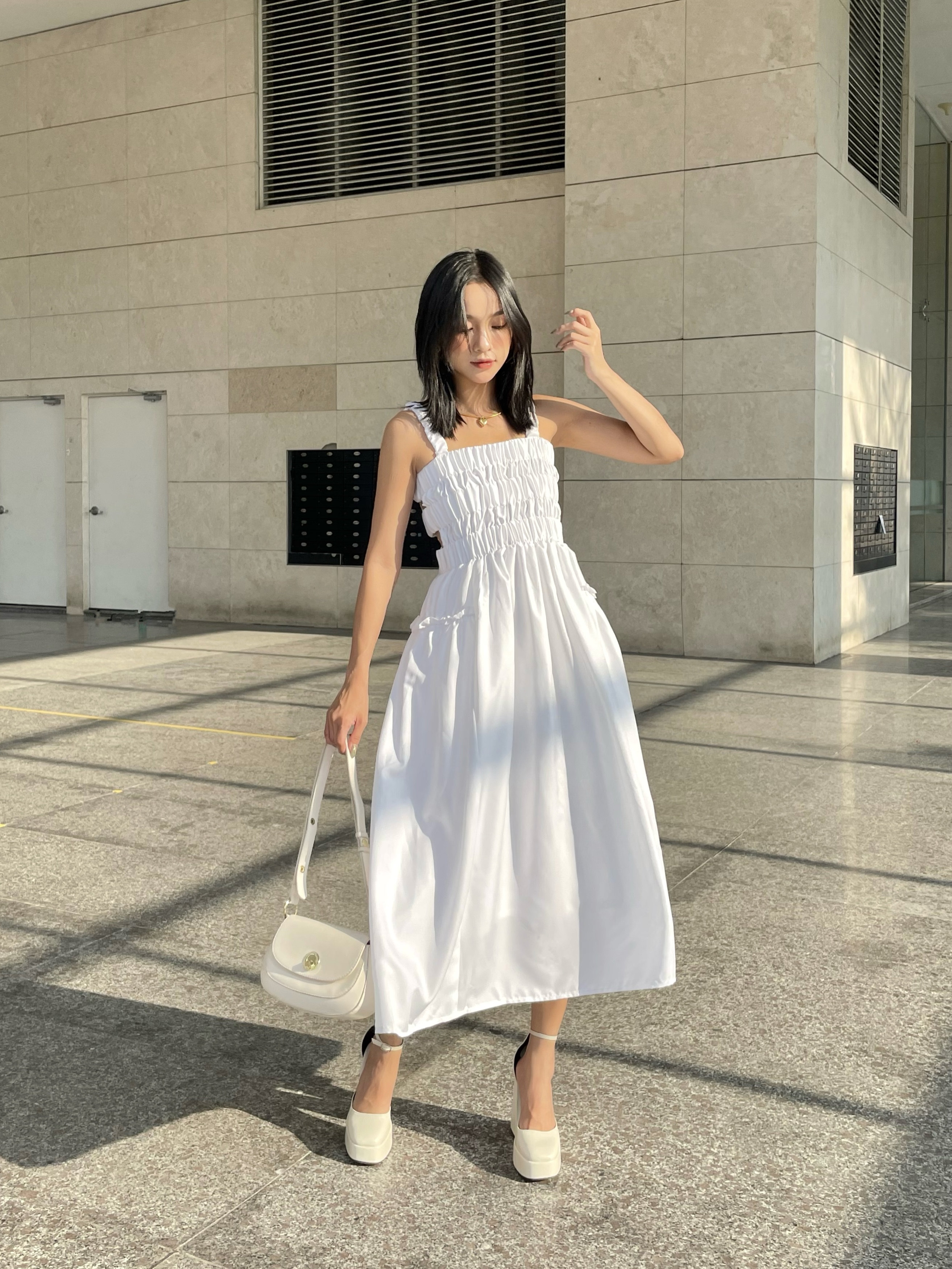 [Nhập mã LAZFASHION34-giảm 15% tối đa 99k/600k]SAP-Đầm phồng Mây cách điệu