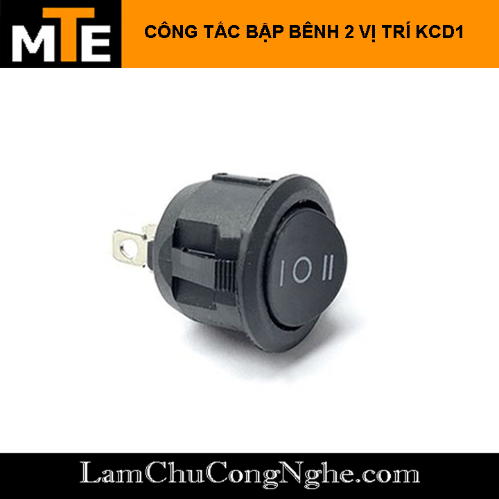 CÔNG TẮC BẬP BÊNH TRÒN 2 VỊ TRÍ KCD1