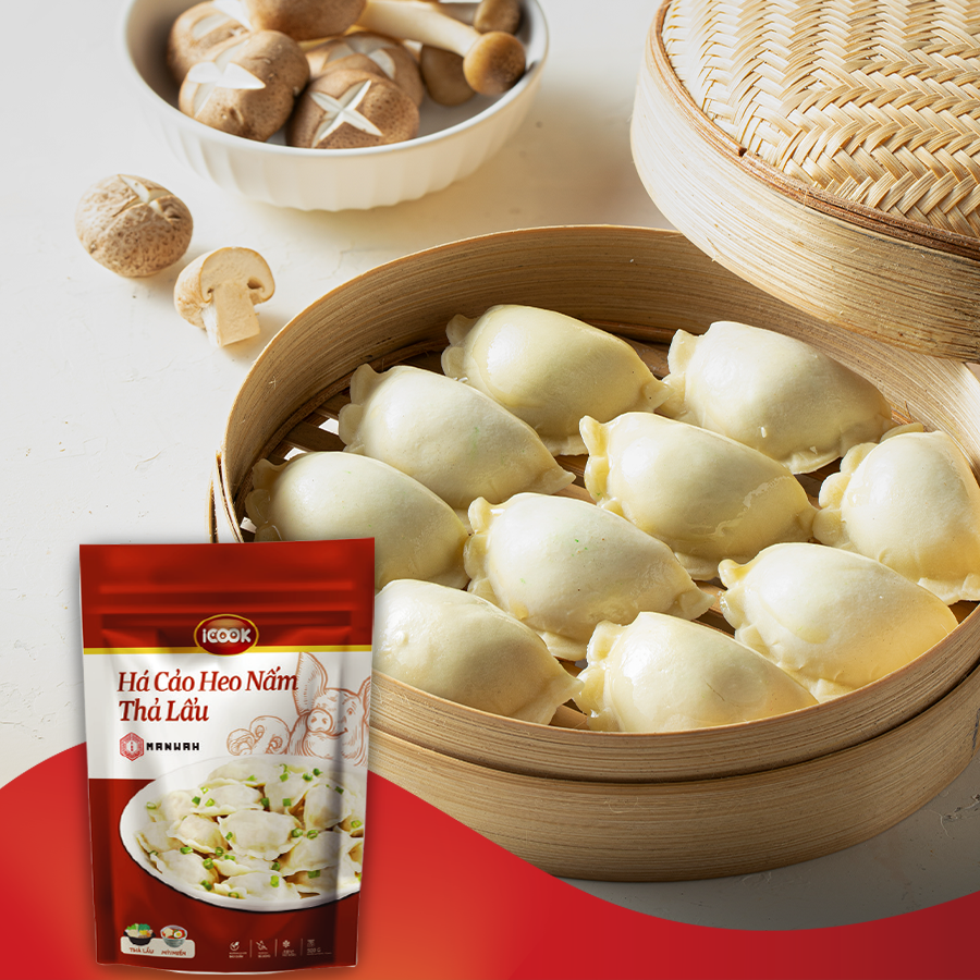 [Chỉ giao HN] Há cảo heo nấm 300g