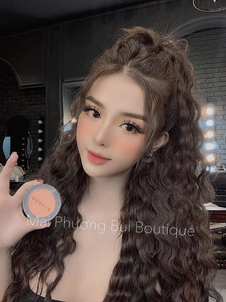 Phấn Má Hồng Klavuu Soft Peach cam đào