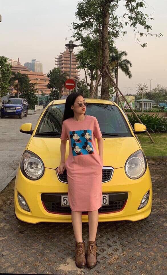 ĐẦM SUÔNG COTTON  CHUỘT MICKEY