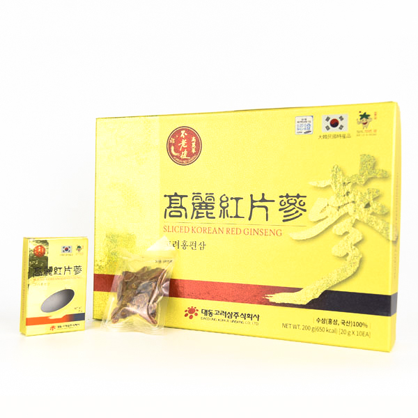 Hồng sâm củ khô thái lát 200gram