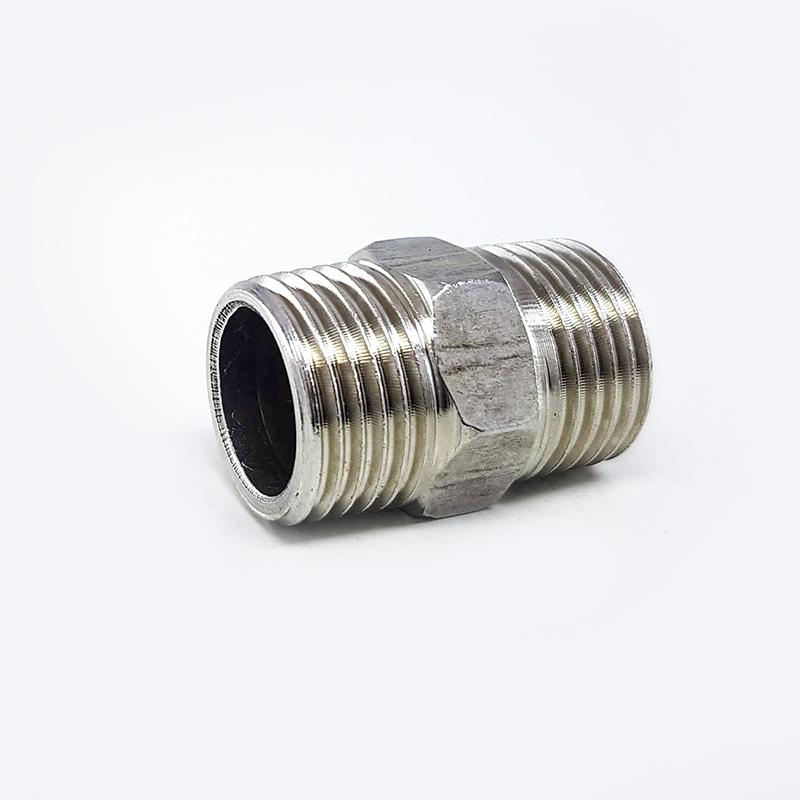 [HCM]Combo 3 cái nối 2 đầu ren ngoài inox ( Kép nối inox )