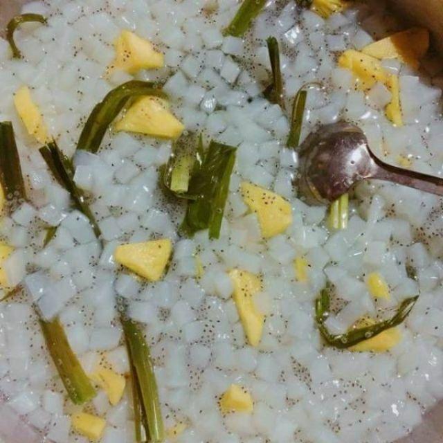 Thạch dừa thô 500g + hương dừa
