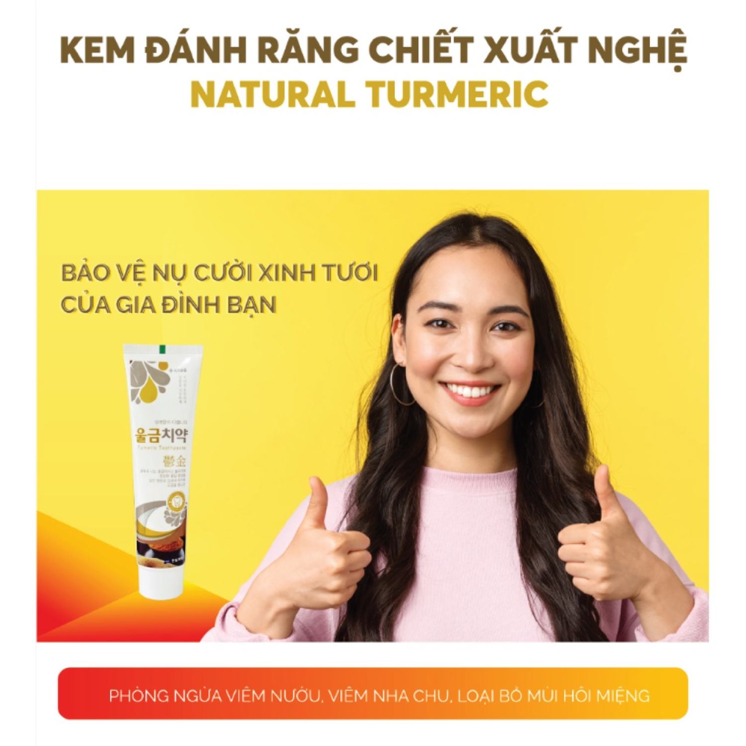 Kem Đánh Răng Natural Turmeric