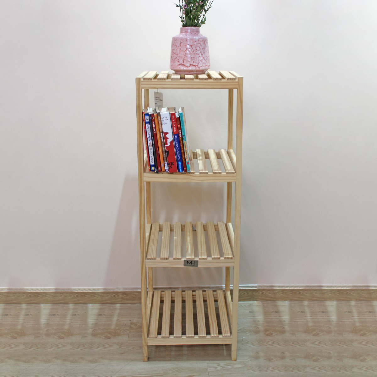 Kệ gỗ thông đa năng 4 tầng chắc chắn - Made4Home