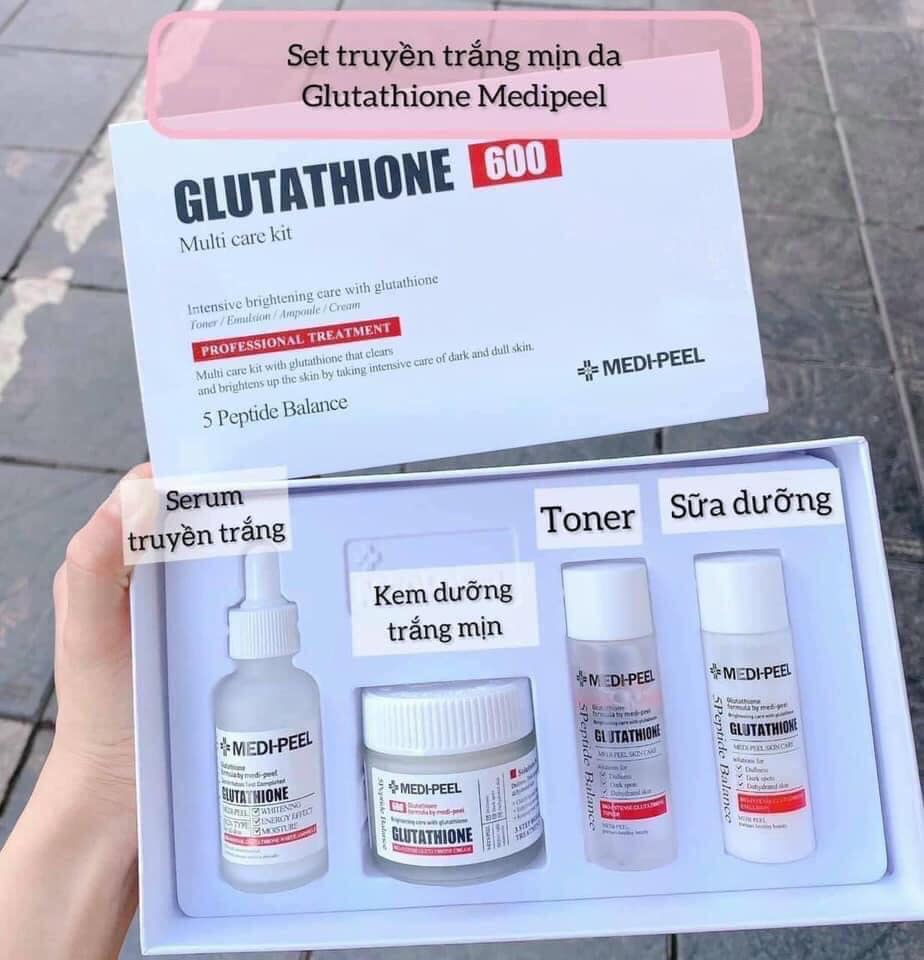 ❤🌸 set dưỡng truyền trắng medipeel glutathione 600 hàn quốc - da trắng không lo bắt nắng