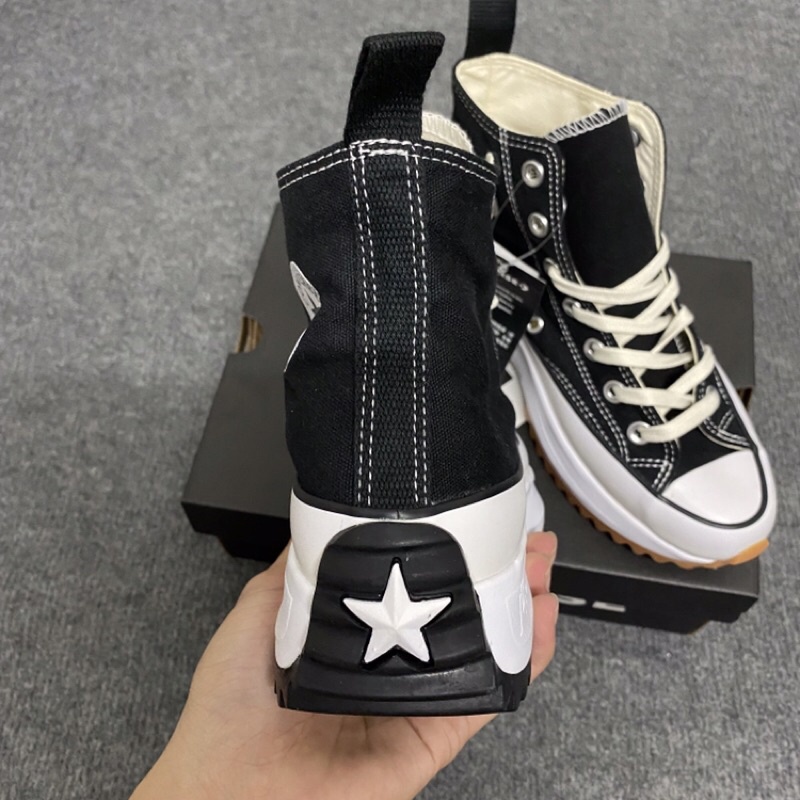 Giày Sneaker converse run star hike black ( full box)