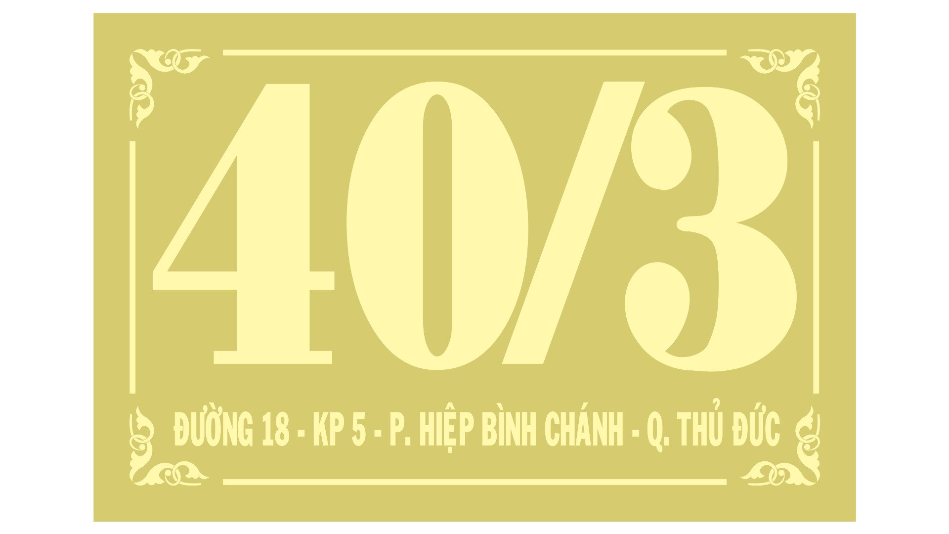 Bảng số nhà Mica