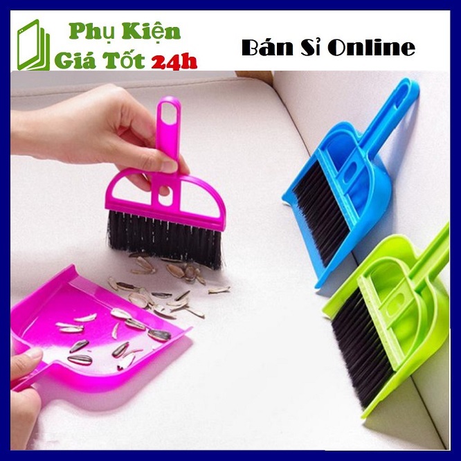 Bộ Chổi Quét Bụi Và Ki Hốt Rác Mini Siêu Tiện lợi