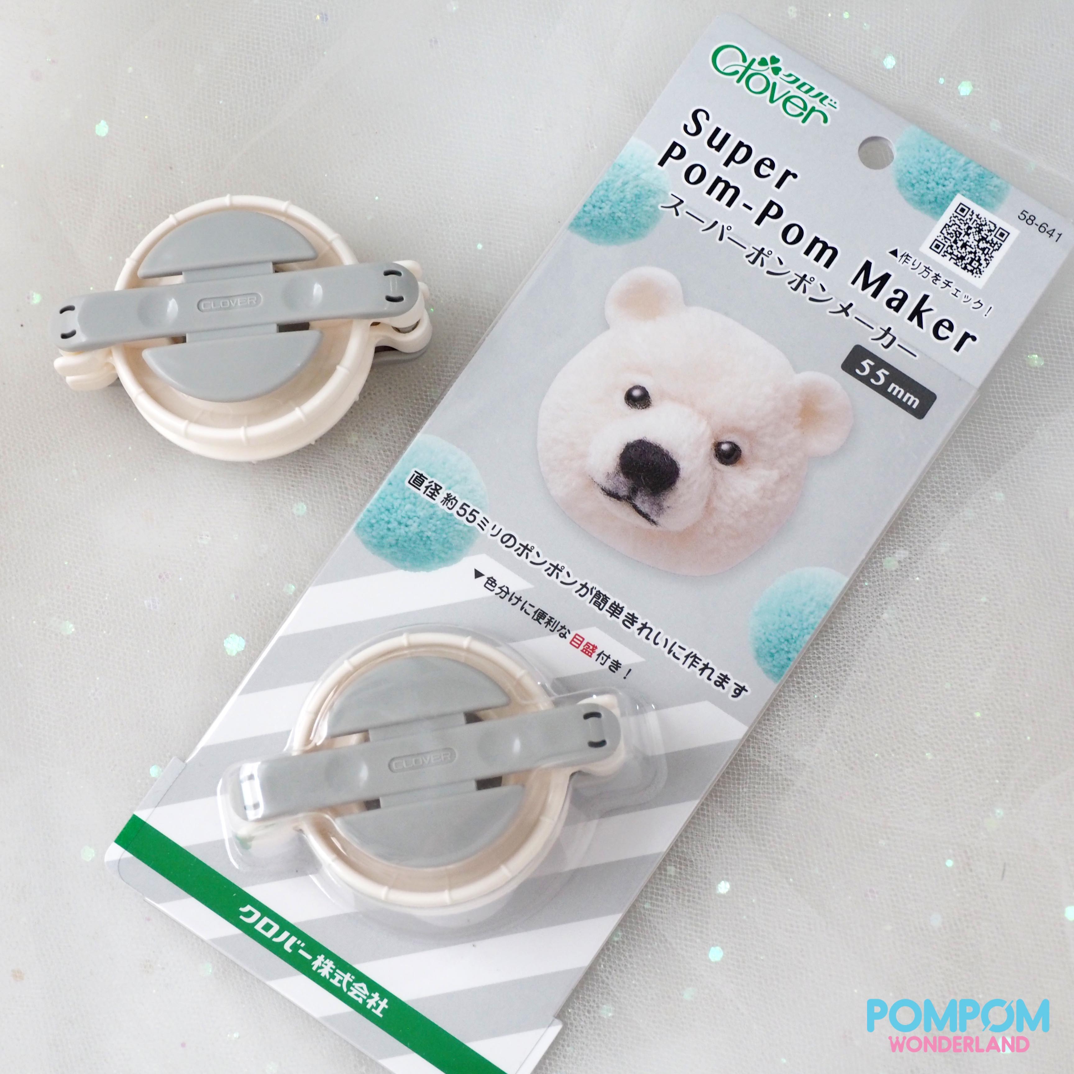 Dụng cụ làm pompom Clover size 55mm (hàng nội địa Nhật)