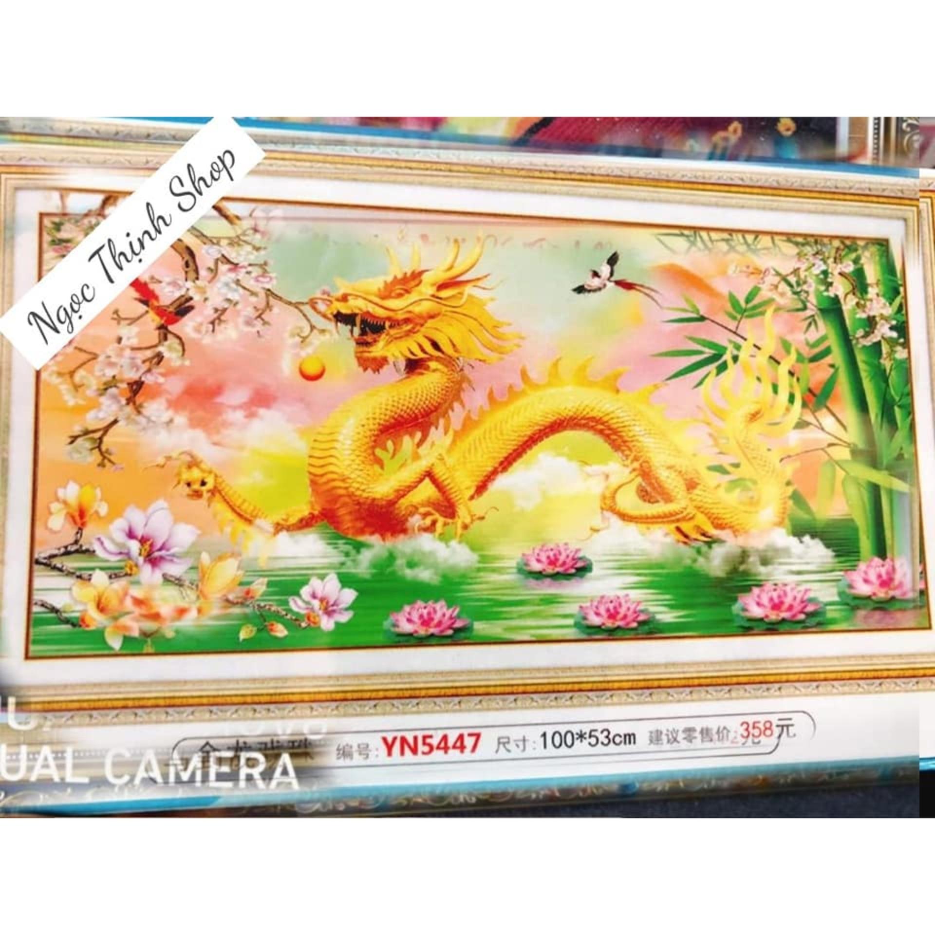 Tranh đính đá cao cấp con rồng YN5447
