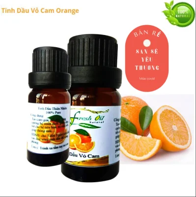 [HCM]2 Chai tinh dầu vỏ cam 10ml Pure 10% Sweet Orange Essential Oil 10ml