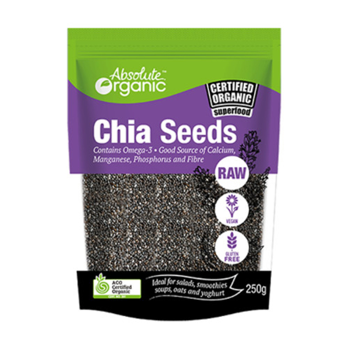 [HCM]Hạt Chia Absolute Organic Úc 250g (Chia seeds)