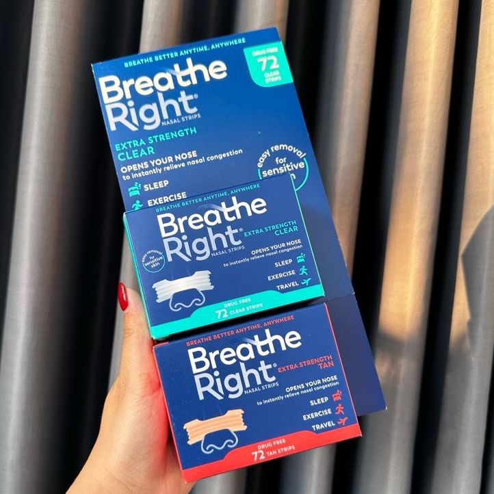 Miếng dán chống ngáy Breath Right hộp 72 miếng