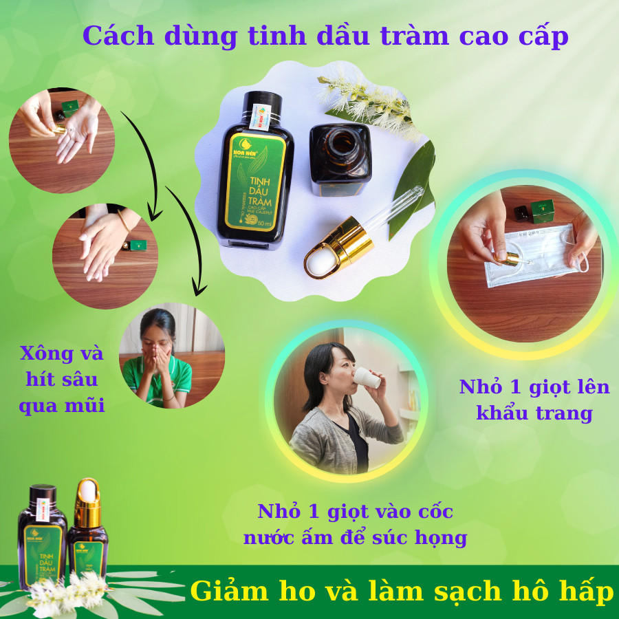 Tinh Dầu Tràm Hoa Nén Loại Cao Cấp 25 ml