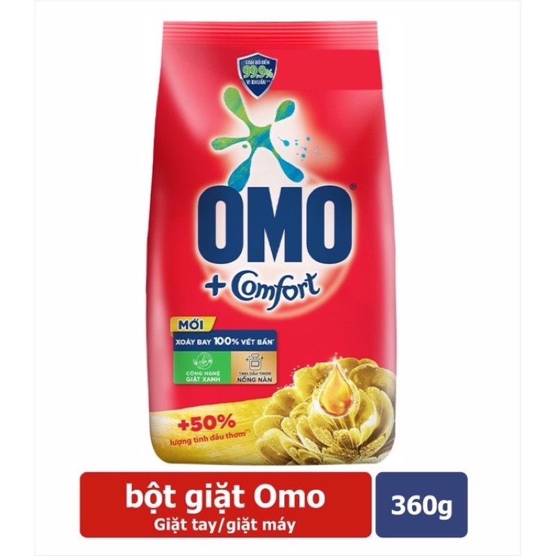 Bột giặt Omo Comfort tinh dầu thơm gói (360g)