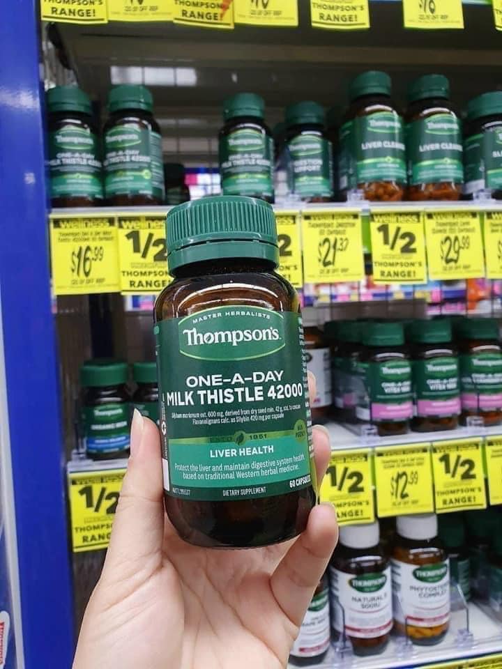 VIÊN UỐNG THẢI ĐỘC GAN Thompson’s Milk Thistle 42000.