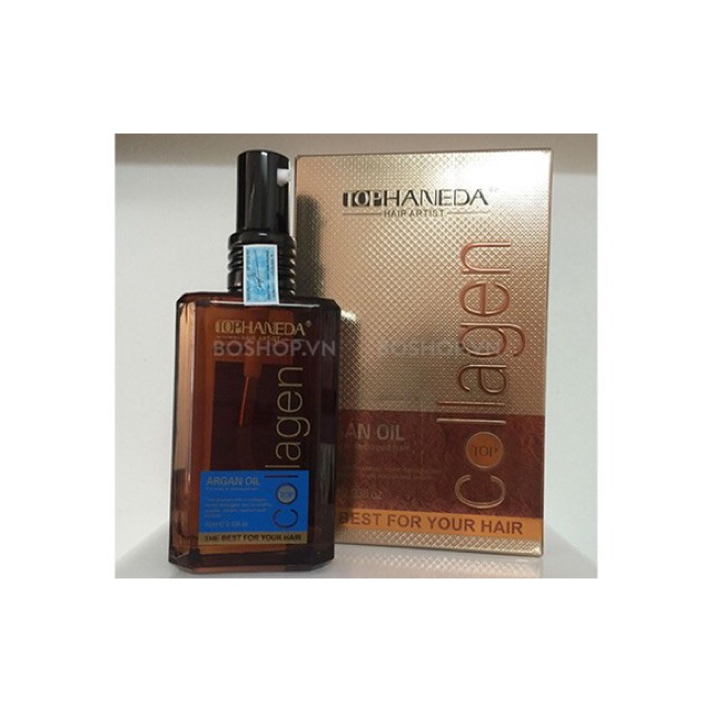 [HCM]TINH DẦU DƯỠNG TÓC HANEDA COLLAGEN (ARGAN OIL) PHỤC HỒI TÓC HƯ TỔN 60ML
