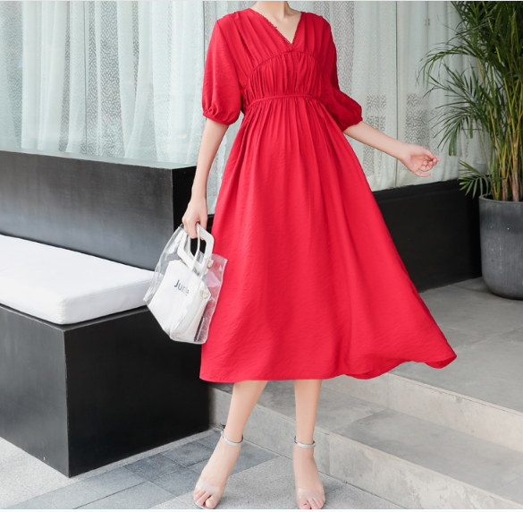 ĐẦM BẦU  VÁY BẦU CÔNG SỞ MÙA XUÂN
