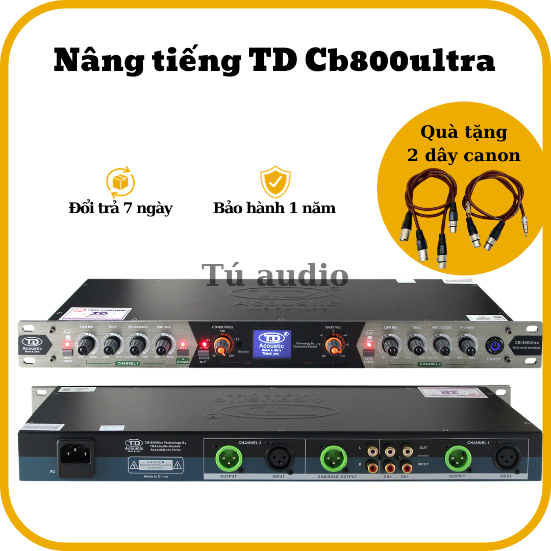 Nâng tiếng tdacoustic cb800 ultra. cải thiện âm thanh. nâng tiếng giá rẻ