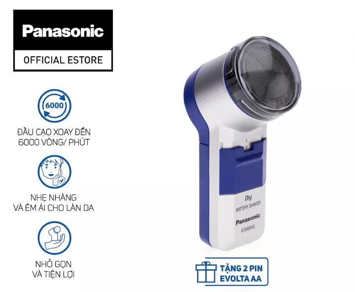 Máy cạo râu Panasonic Made in Thailand (tặng kèm 2 viên Pin AA)