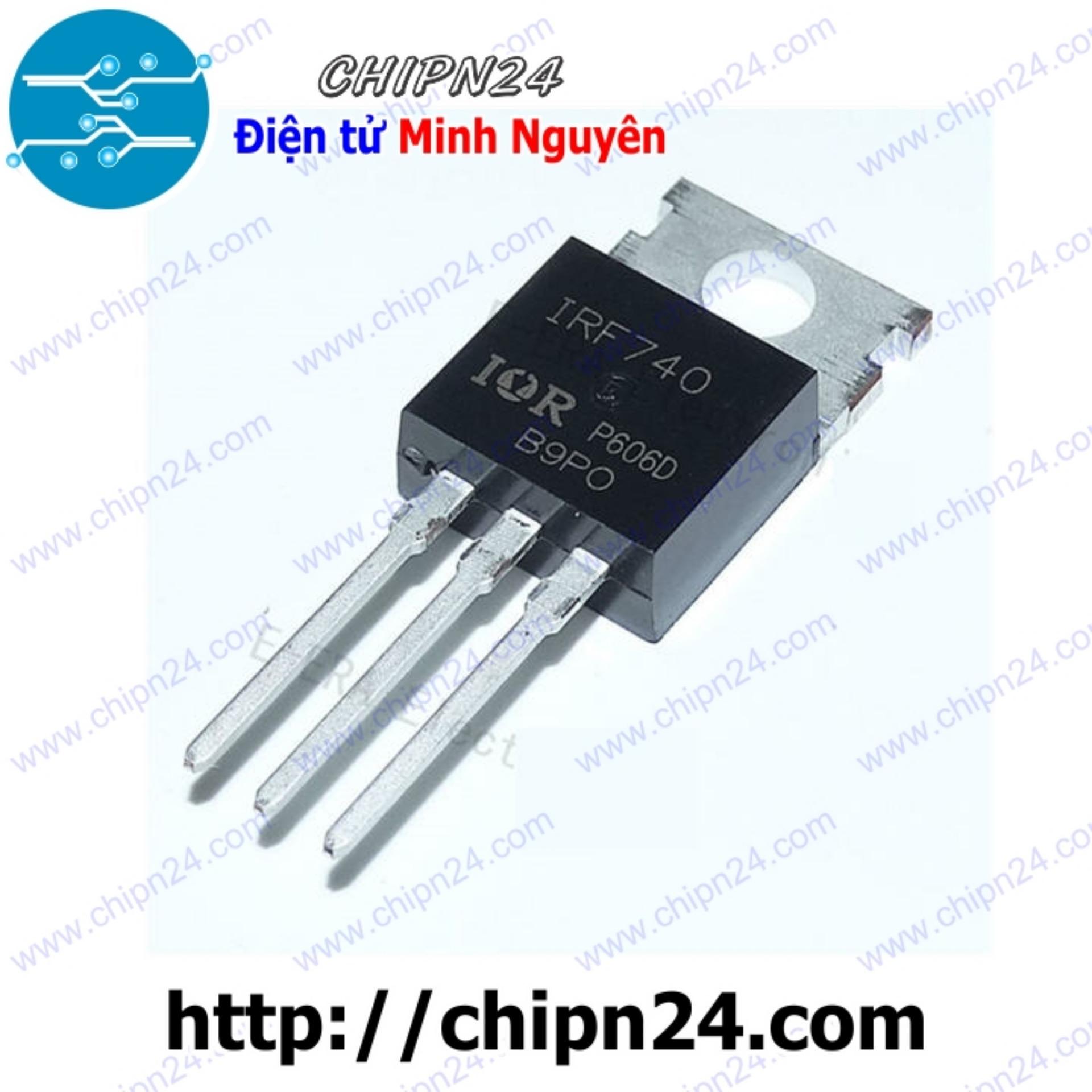 Mosfet irf740 to-220 10a 400v kênh n