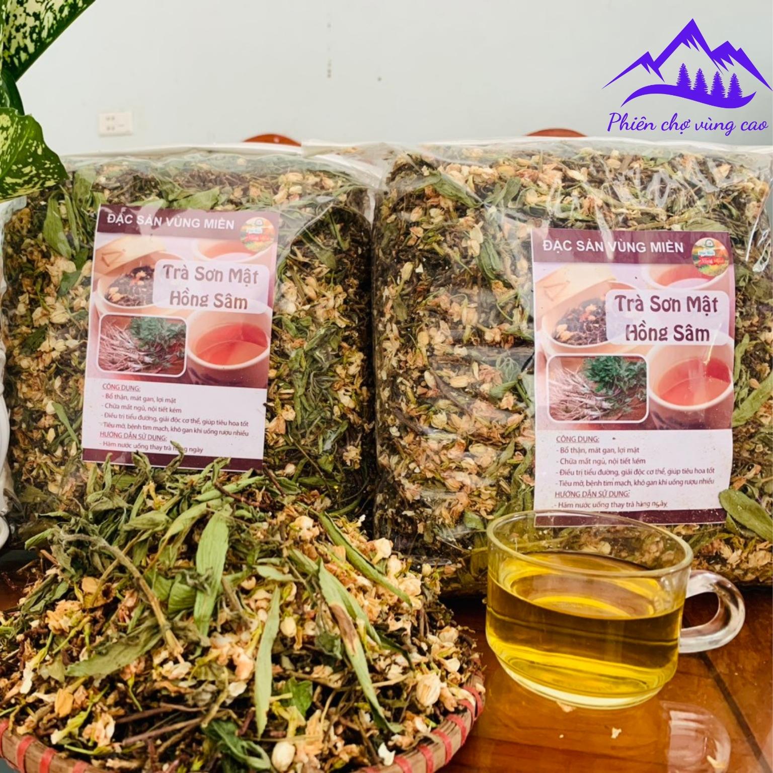 Trà Sơn mật Hồng sâm loại 1 . Trà Sơn mật Hồng sâm loại đặc biệt, trà Sam hồng, Sâm hồng Sapa giải độc, mát gan, ngủ ngon