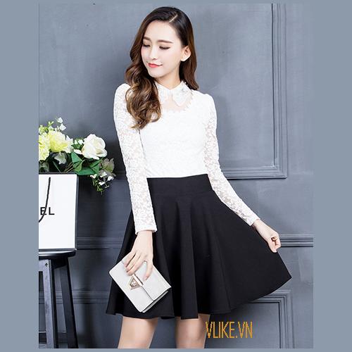 Chân váy xòe ngắn