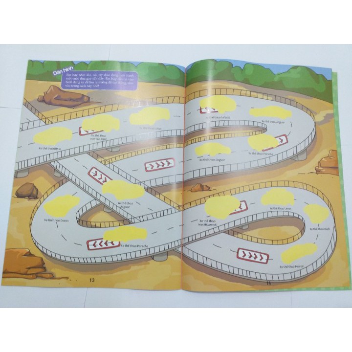 Sách - Dán hình ô tô thú vị - (Siêu xe siêu đẹp)