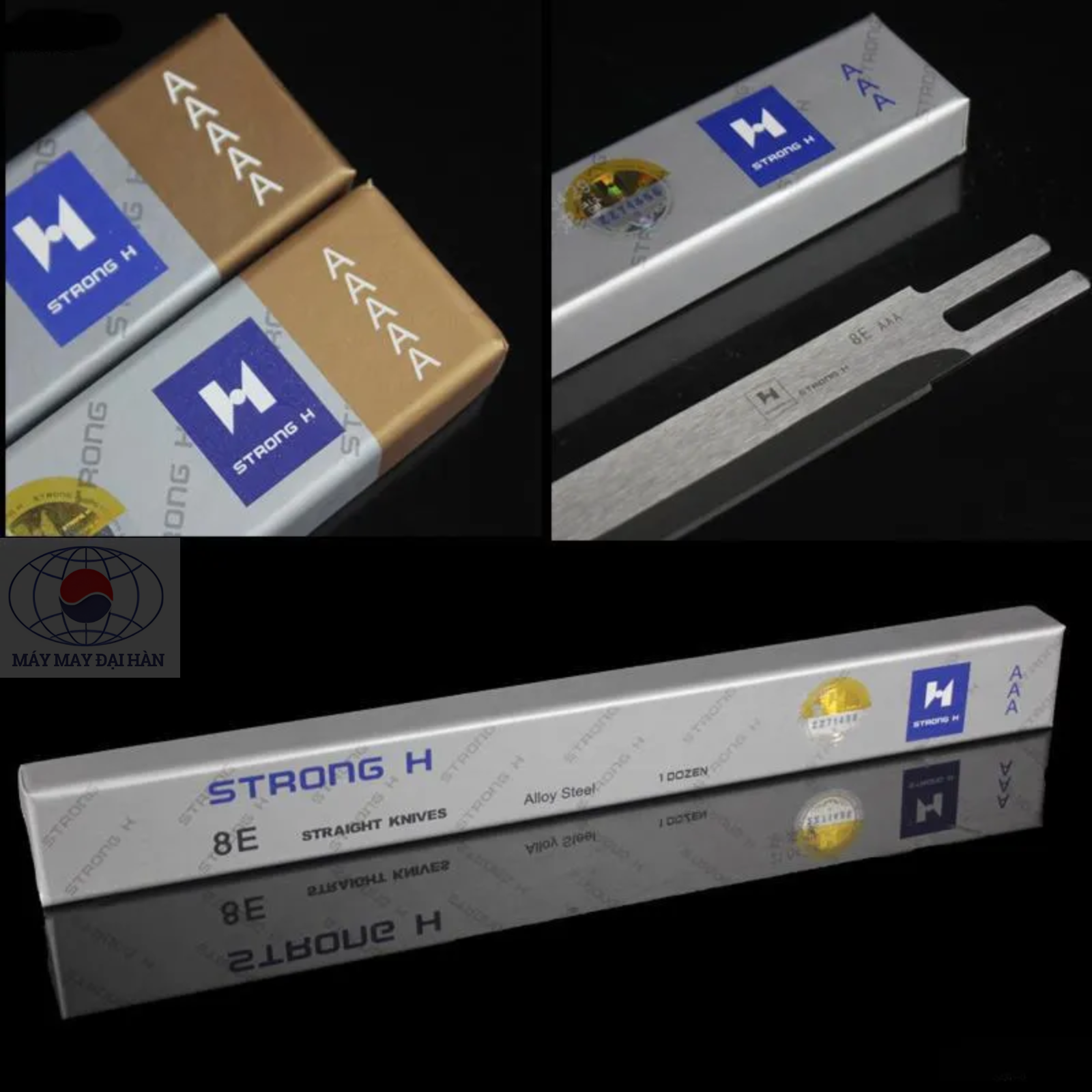 [BÁN THEO HỘP] Dao Máy Cắt Vải Đứng Strong H 8inch.