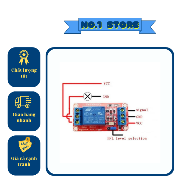 Module Relay 1/2/4 Kênh 5V có opto cách ly