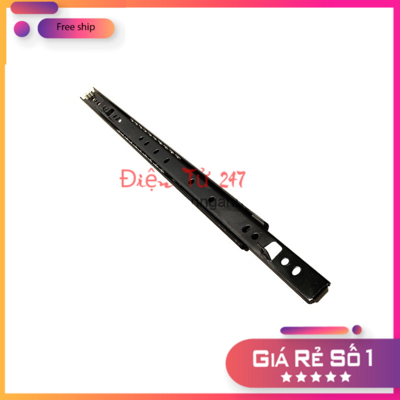 1 Đôi Ray Trượt Bi 2 Tầng Bản 27mm