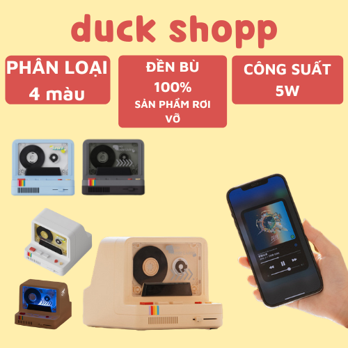Loa bluetooth cassette cổ x20 retro ( Có Led RGB )