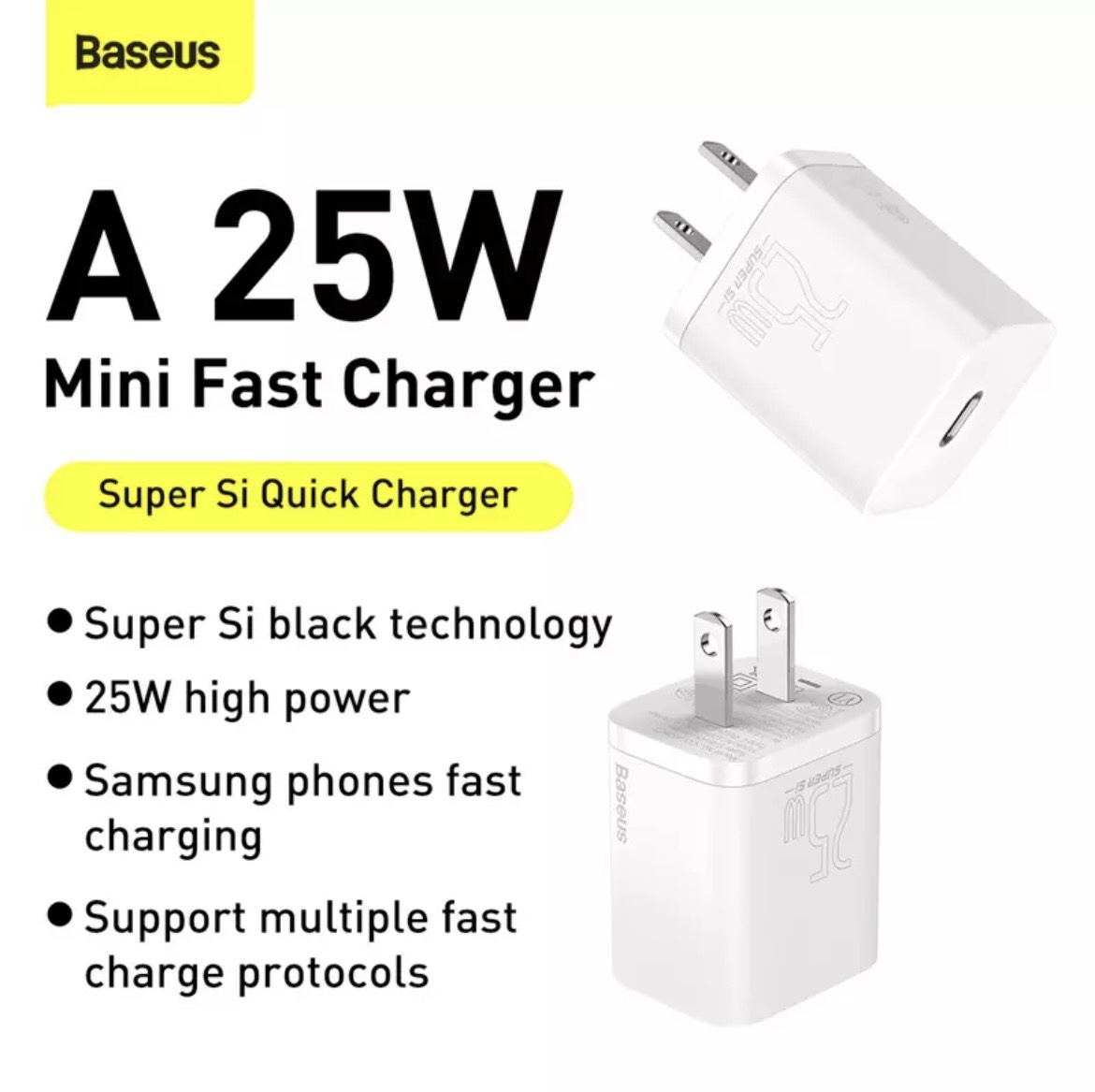 Bộ Sạc Nhanh PD 25W (Bao Gồm Củ Và Dây TypeC-TypeC) Basues