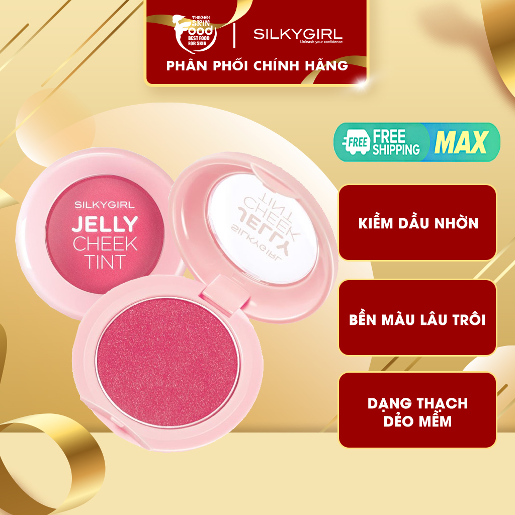 Phấn Má Hồng Dạng Thạch Bền Màu Lâu Trôi Silkygirl Jelly Cheek Tint 3g