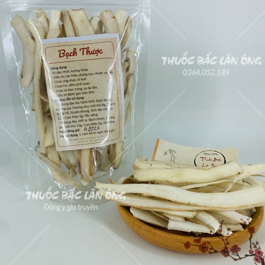 Dried White Ginseng Slices 500g, Dry, White, Fragrant - Lan Ong