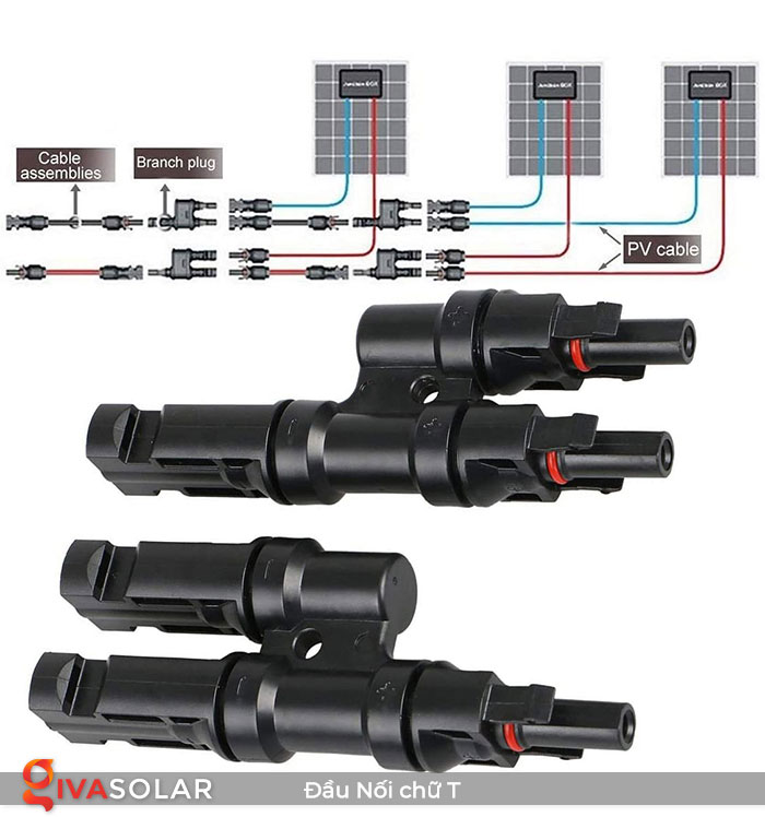 Cặp Đầu Nối MC4 GIVASOLAR Chữ T
