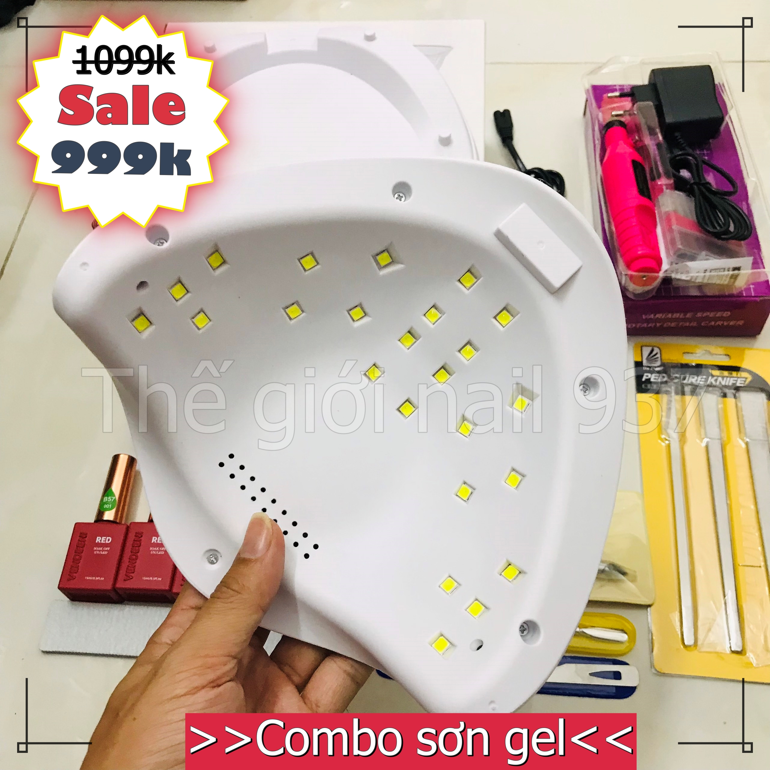 Combo đồ làm nail cơ bản 999k (Combo làm sơn gel cho người mới)