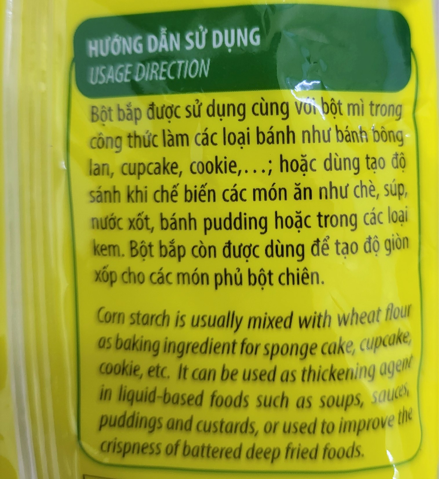 MEIZAN (túi 150g) BỘT BẮP Corn Starch (HALAL)