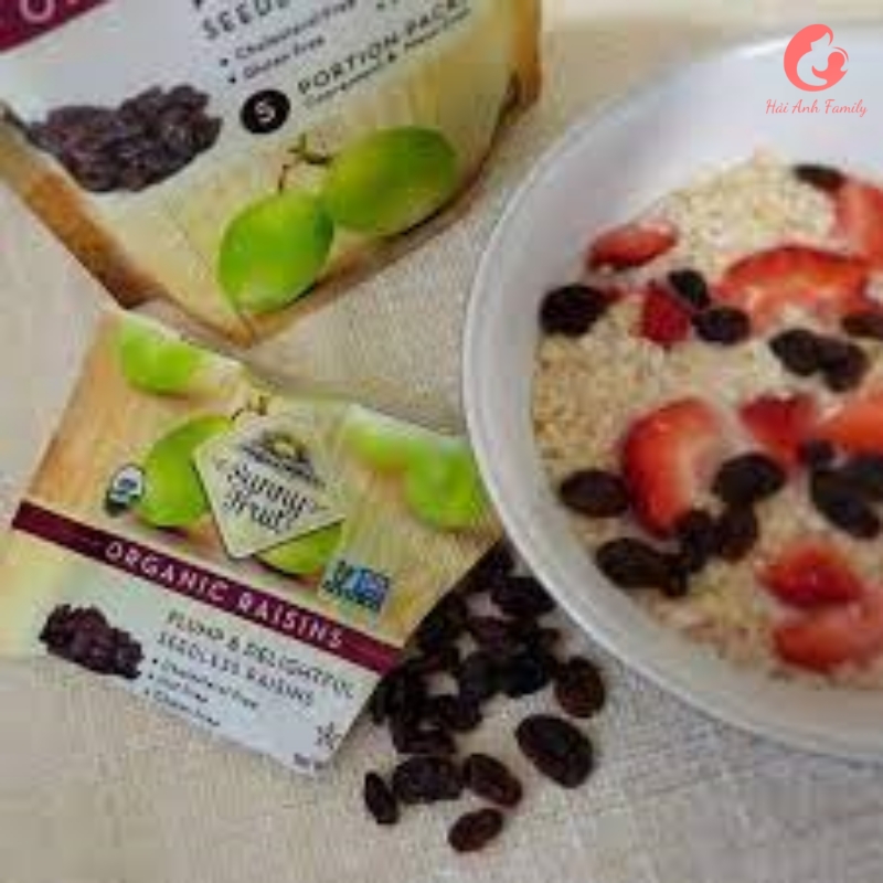 Trái cây sấy khô hữu cơ Sunny Fruit (nho, mận, mơ , sung..)
