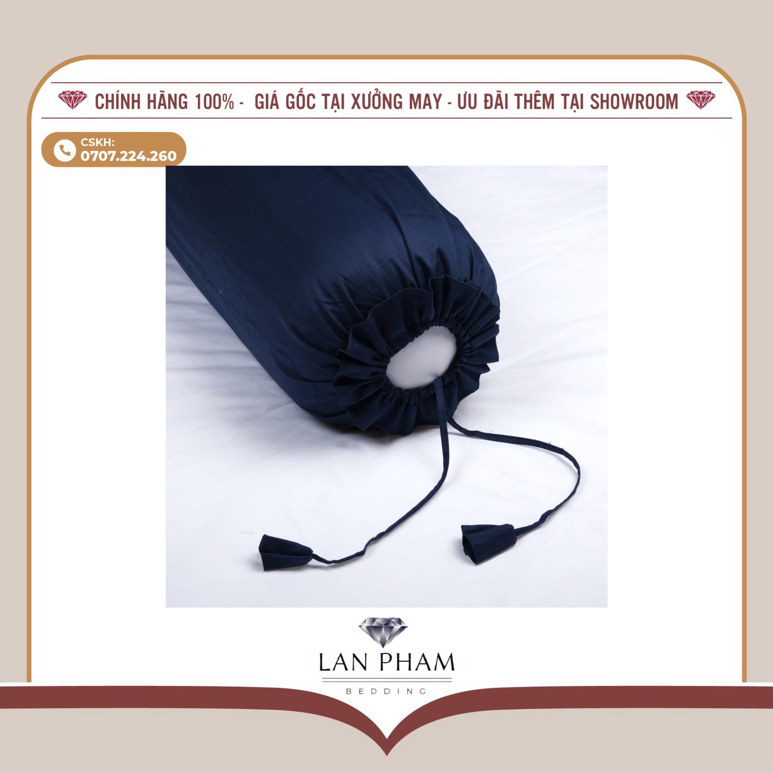 GA - DRAP GIƯỜNG LẺ PHI LỤA XANH ĐEN LAN BEDDING