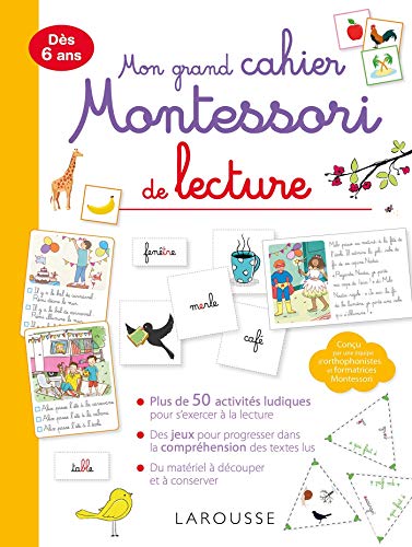 Sách đọc tiếng pháp: mon grand cahier montessori de lecture
