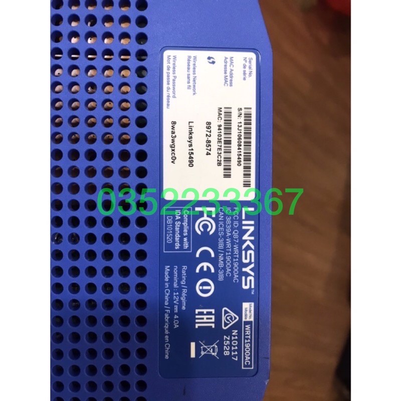 Router Wifi Linksys WRT1900AC